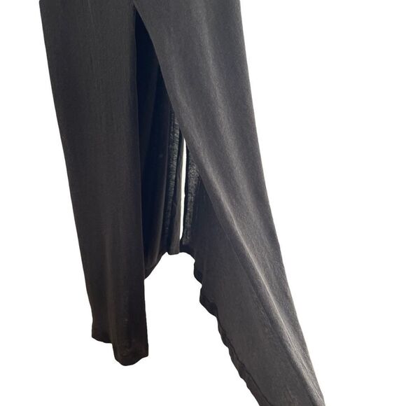 Wildfox Short Sleeve Maxi Dress Military Green Bodycon with Back Cut Out - Picture 5 of 8